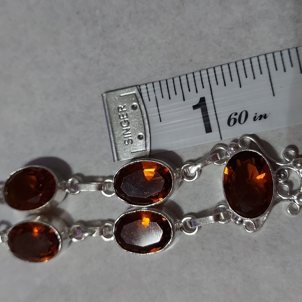 BRANDY Topaz Sterling Silver Necklace - Picture 5 of 5